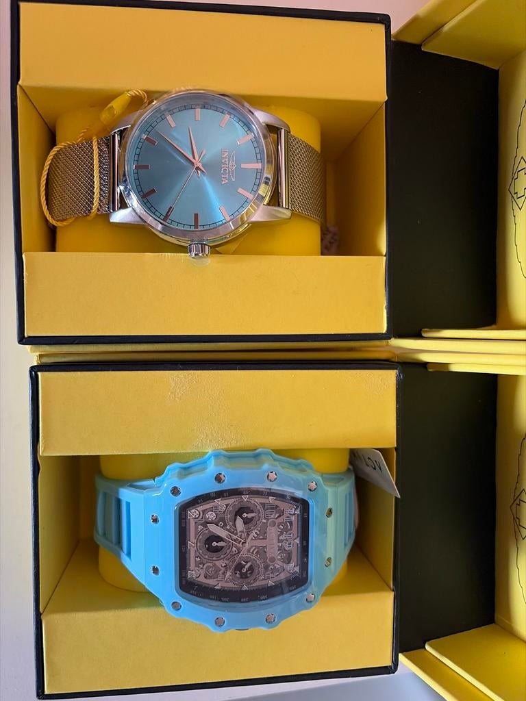 Invicta horloge men, Ophalen of Verzenden, Zo goed als nieuw, Staal, Polshorloge