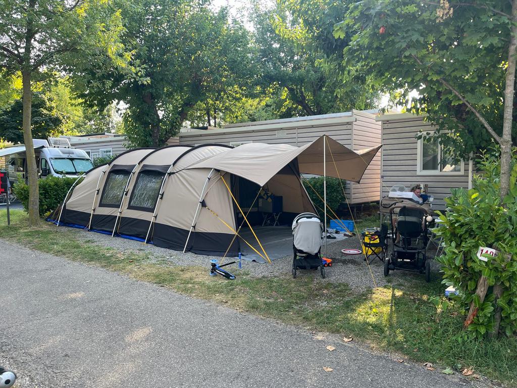 Redwood Birch 440 tent (6-persoons) inclusief luifel, Caravans en Kamperen, Ophalen, Gebruikt, Tot en met 6