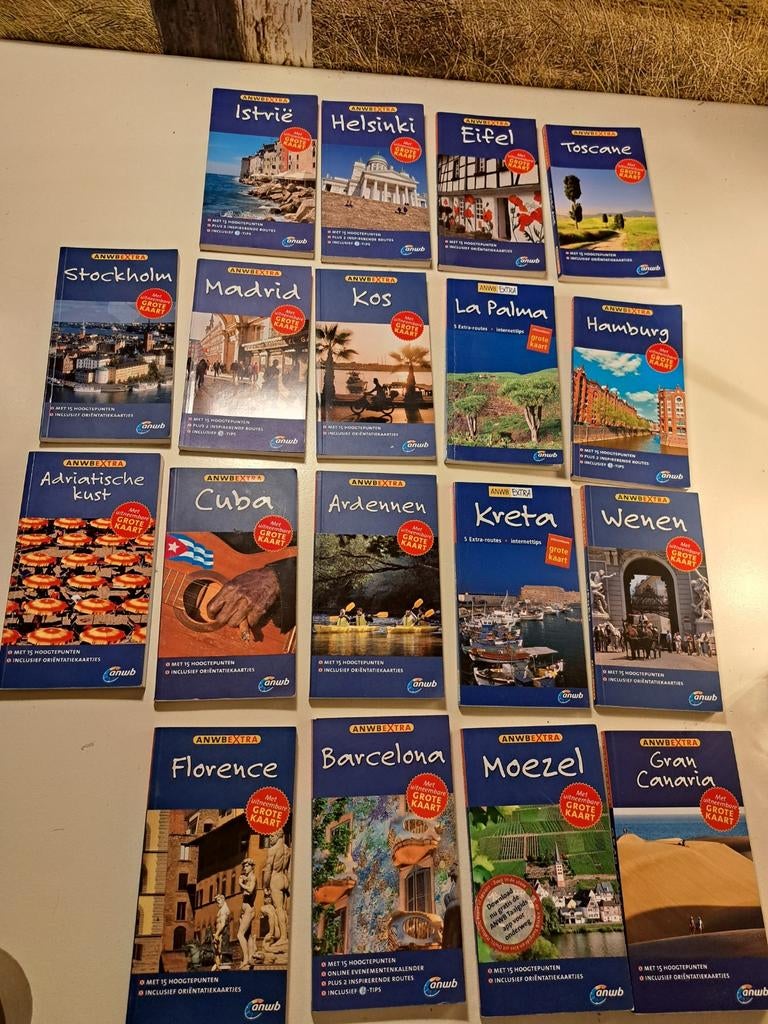 Anwb reisgidsen - reisboekjes met uitneembare kaart, Boeken, Europa, Ophalen of Verzenden, Zo goed als nieuw, Reisgids of -boek
