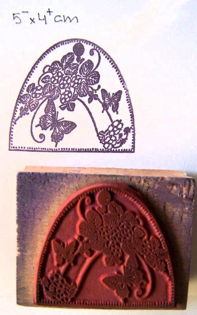 Royal Kraft Bloemen Messing Houten Drukken Stempels (Set van 5) - DIY stof, klei, Pottenbakkerij Blokken BHtag0001