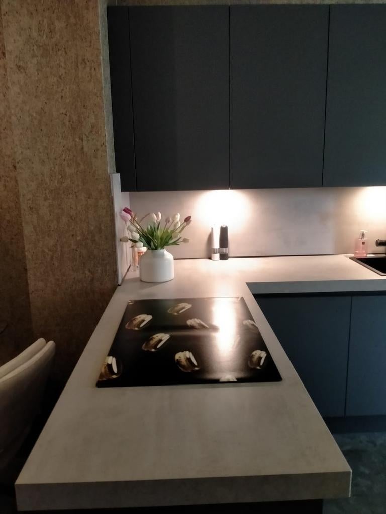 Complete keuken met apparatuur, Hoekkeuken, Ophalen of Verzenden, Zo goed als nieuw, Kunststof