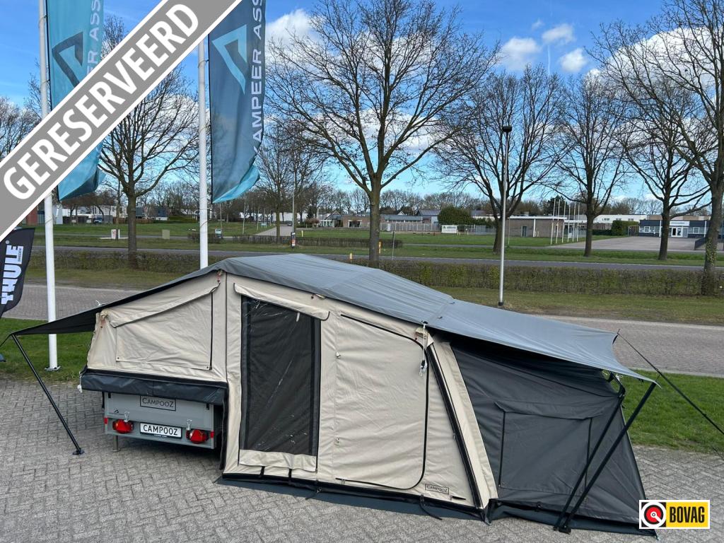 Campooz Lazy Jack 2020 | Trekking + Camping editie, Caravans en Kamperen, Vouwwagens, Tot en met 4, Campooz