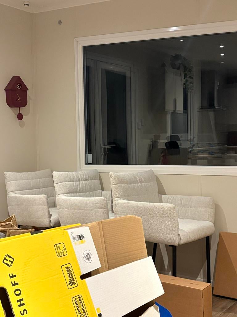 3 Nieuwe Leen Bakker stoelen - Nieuw, Huis en Inrichting, Overige kleuren, Drie, Nieuw, Ophalen of Verzenden