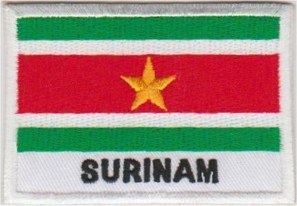 Suriname vlag stoffen opstrijk patch embleem #1, Diversen, Ophalen of Verzenden, Nieuw