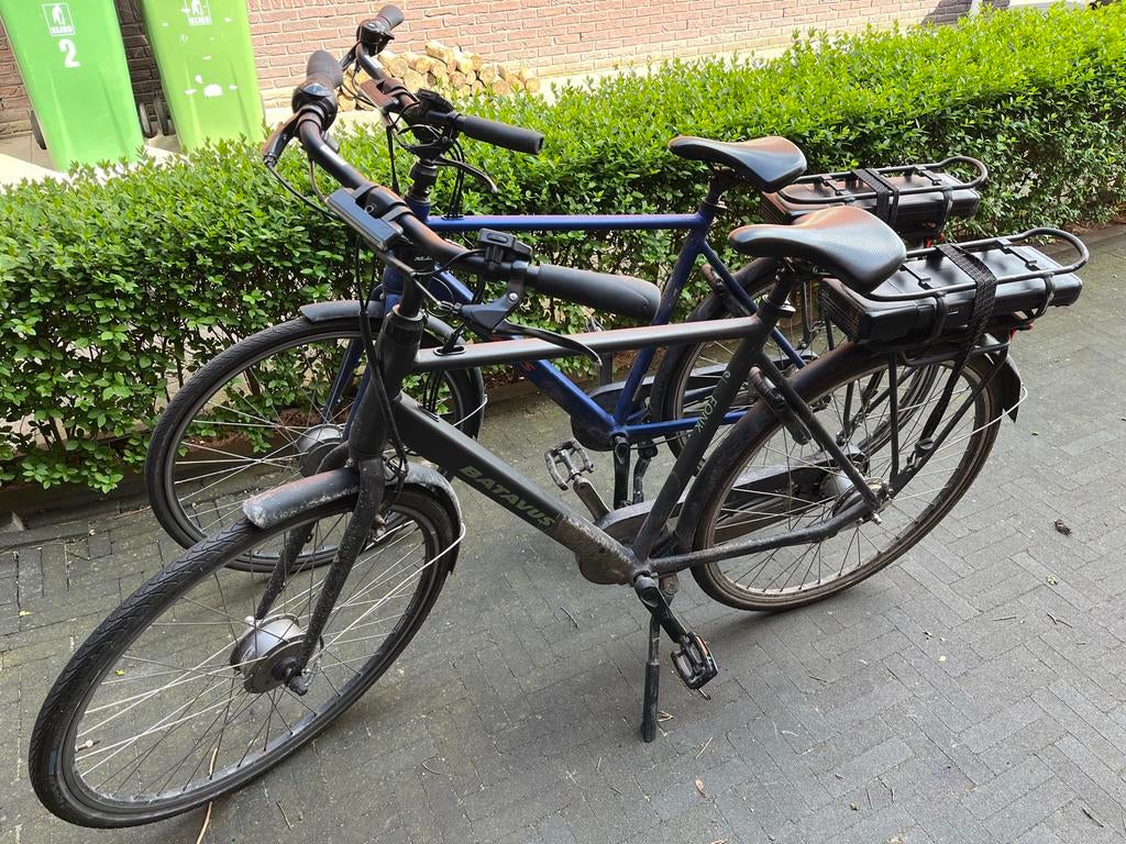 Voor onderdelen: 2x Batavus Fonk elektrisch, Fietsen en Brommers, Fietsen | Heren | Herenfietsen, Ophalen, Gebruikt, Velgrem, Versnellingen