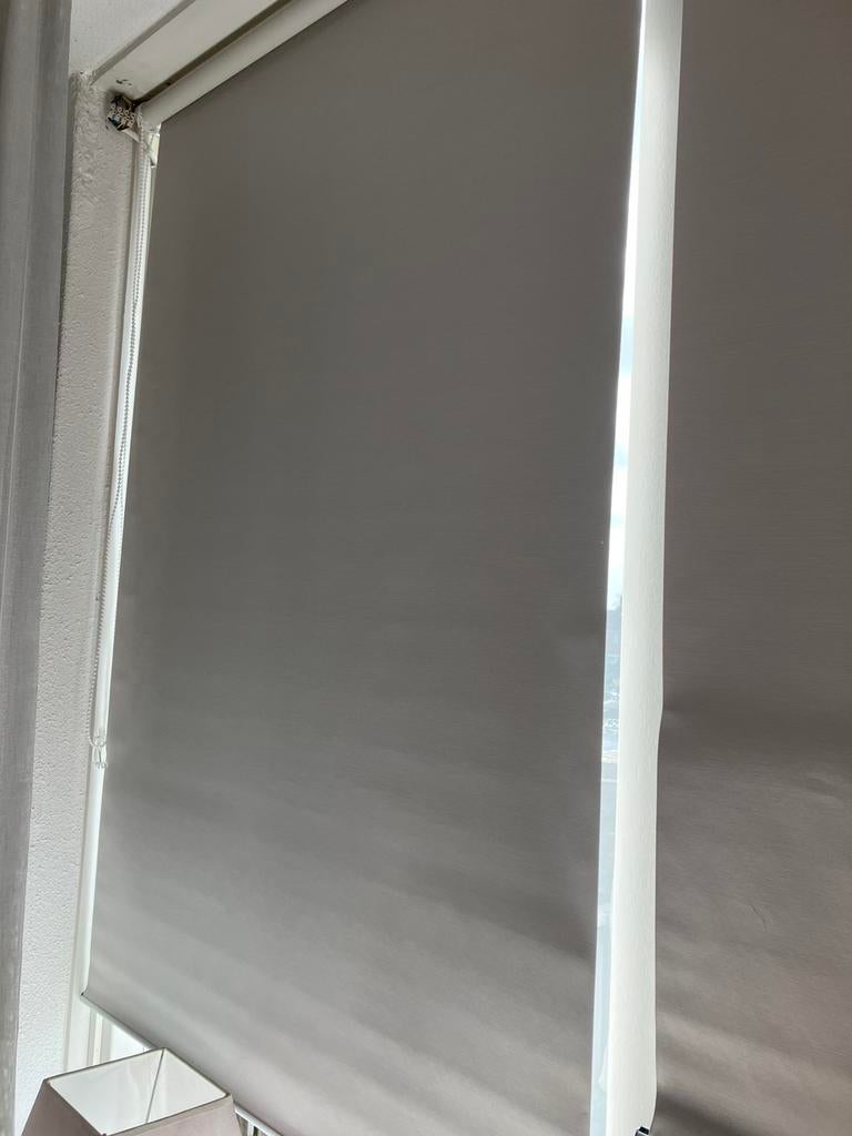 Rolgordijn.verduisterend.+duo rolgordijn, 150 tot 200 cm, Ophalen of Verzenden, Zo goed als nieuw, Crème