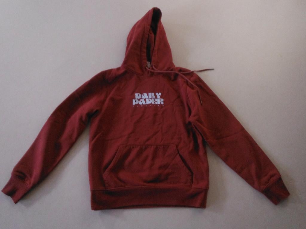 zgan bordeaux rode hoodie Daily Paper, mt S, Verzenden, Zo goed als nieuw, Daily Paper, Rood