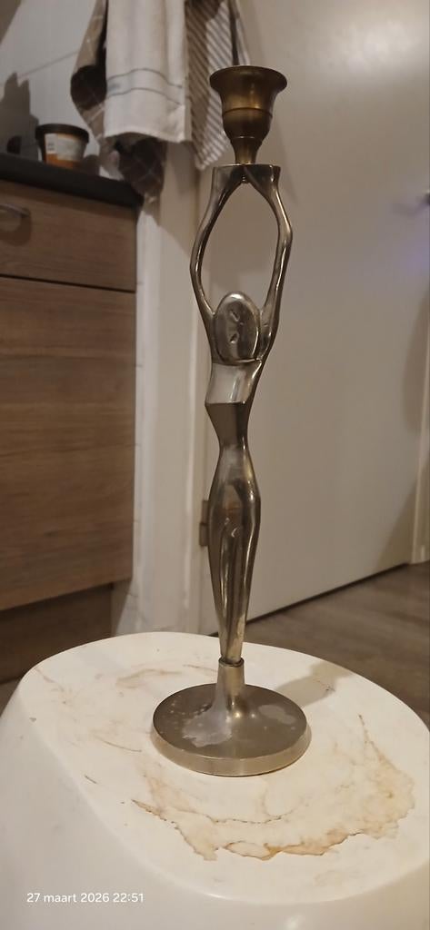 Kandelaar kunst  30cm, Ophalen of Verzenden