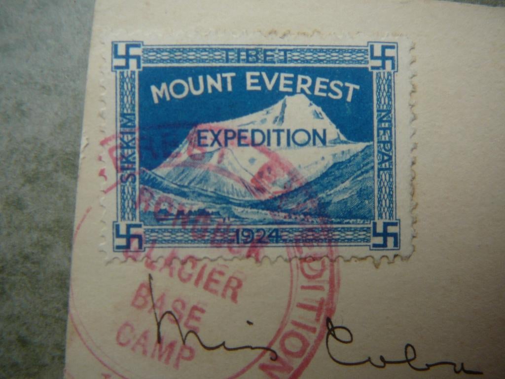 Mount Everest Expedition Kaart met origineel Vignet., Ophalen of Verzenden, Briefkaart