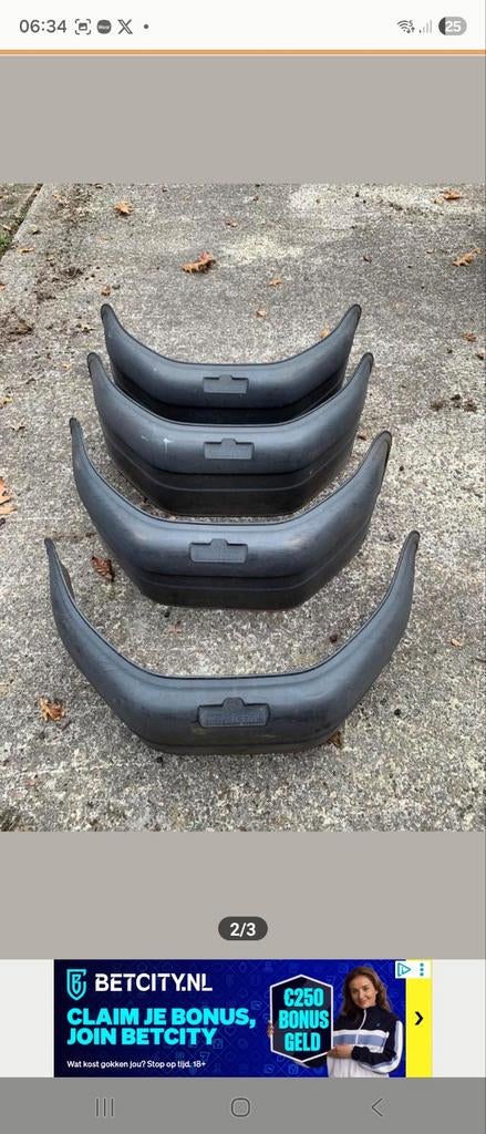 Westfalia Jupiter spatborden set (4 stuks) voor aanhanger, Ophalen of Verzenden, Gebruikt, Overige automerken, Spatbord