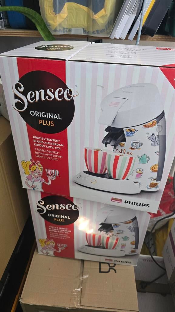 Senseo Original Plus Koffiezetapparaat NIEUW Blond Amsterdam, Ophalen, Koffiepads en cups, 2 tot 4 kopjes, Koffiemachine