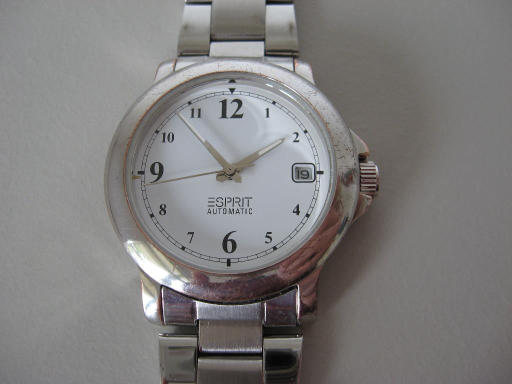 Esprit automatic horloge, Staal, Gebruikt, Staal, Ophalen of Verzenden