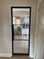 Stalen deur/ binnendeur Barnwood staal 201,5x78,3 cm 2stuks, Ophalen, Binnendeur, 200 tot 215 cm, Glas