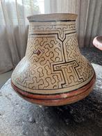 Uniek Antieke Shipobo pot vaas Peru handgemaakt - Hand Craft, Ophalen of Verzenden
