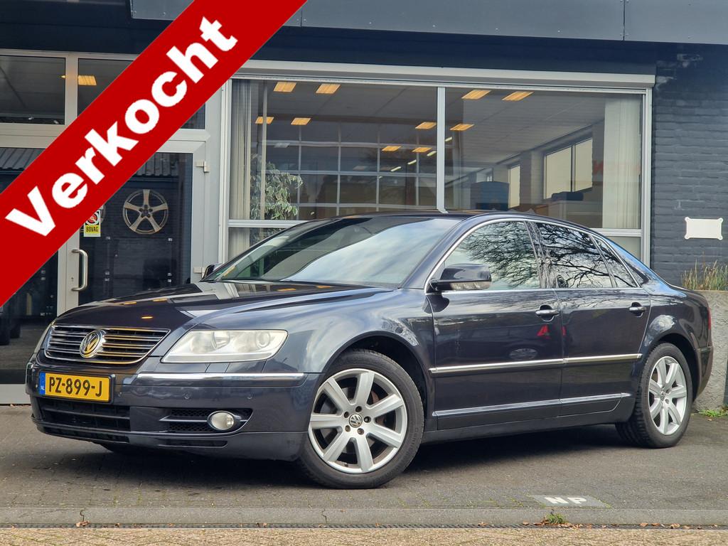 Volkswagen Phaeton 3.2 V6 4p. LUCHTVERING / VR6 / R32 / YOUN, Gebruikt, 3189 cc, Zwart, Leder