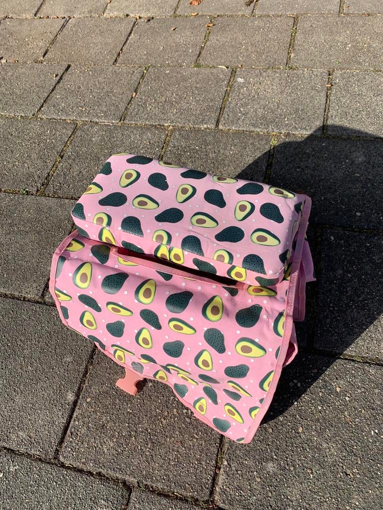 Vrolijke fietstassen met zitje, Fietsen en Brommers, Fietsaccessoires | Fietstassen, Ophalen, Gebruikt