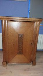 Antieke Singer Naaimachine in Origineel Uitklapbaar Kastje, Ophalen