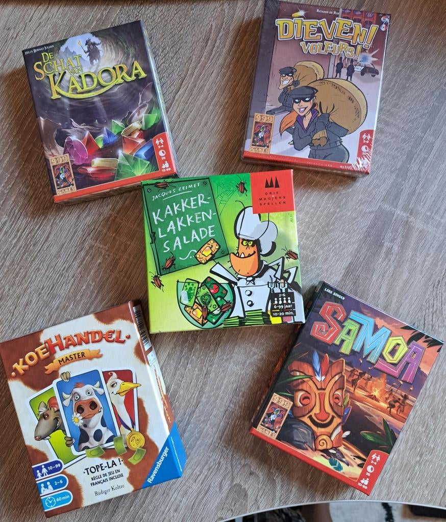 Diverse kaartspellen (setprijs 20 euro, losse prijzen in ad), Ophalen of Verzenden, Zo goed als nieuw, 999 Games