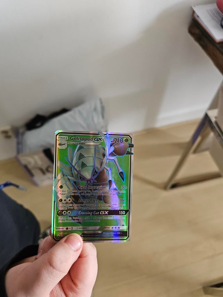 Golisopod GX Pokémon kaart - Foil, Ophalen of Verzenden, Gebruikt, Losse kaart, Foil