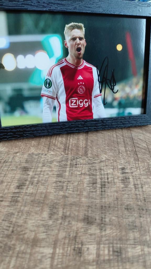 Gesigneerde Kenneth Taylor Ajax foto, Ophalen of Verzenden, Nieuw, Ajax, Spelerskaart