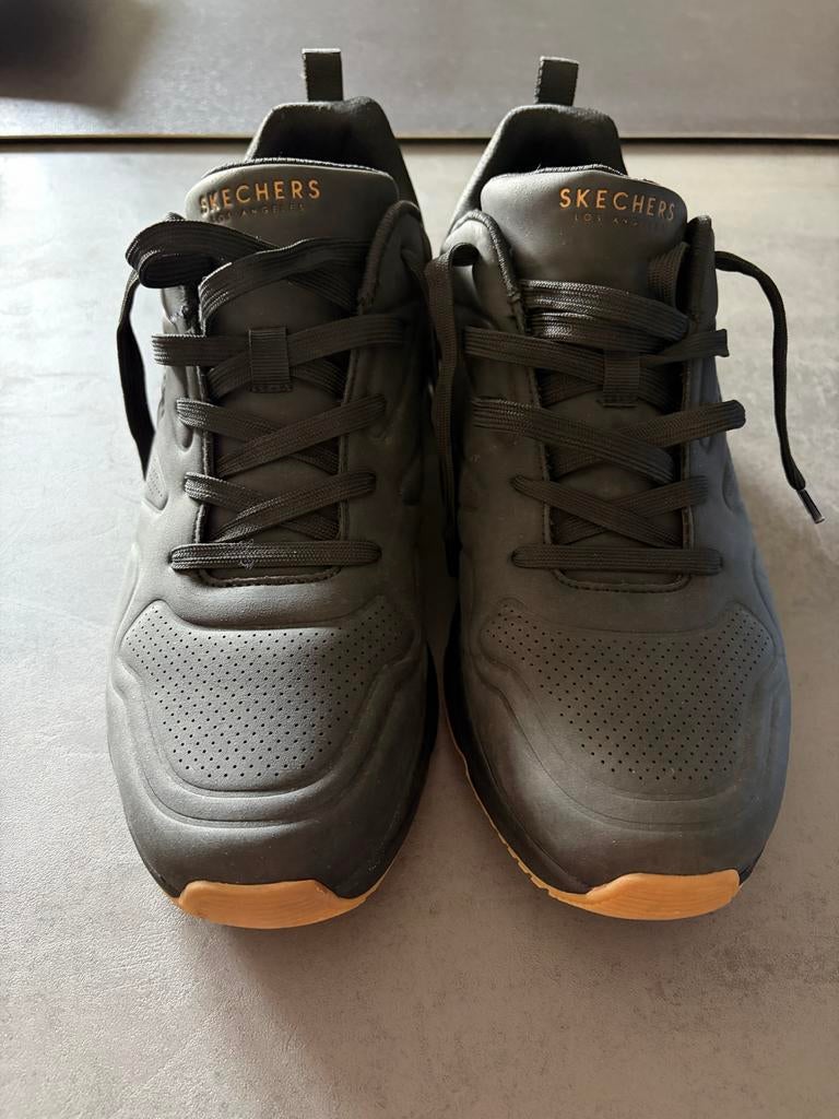 Skechers sneakers zwart, maat 47.5, Ophalen of Verzenden, Gedragen, Zwart, Veterschoenen