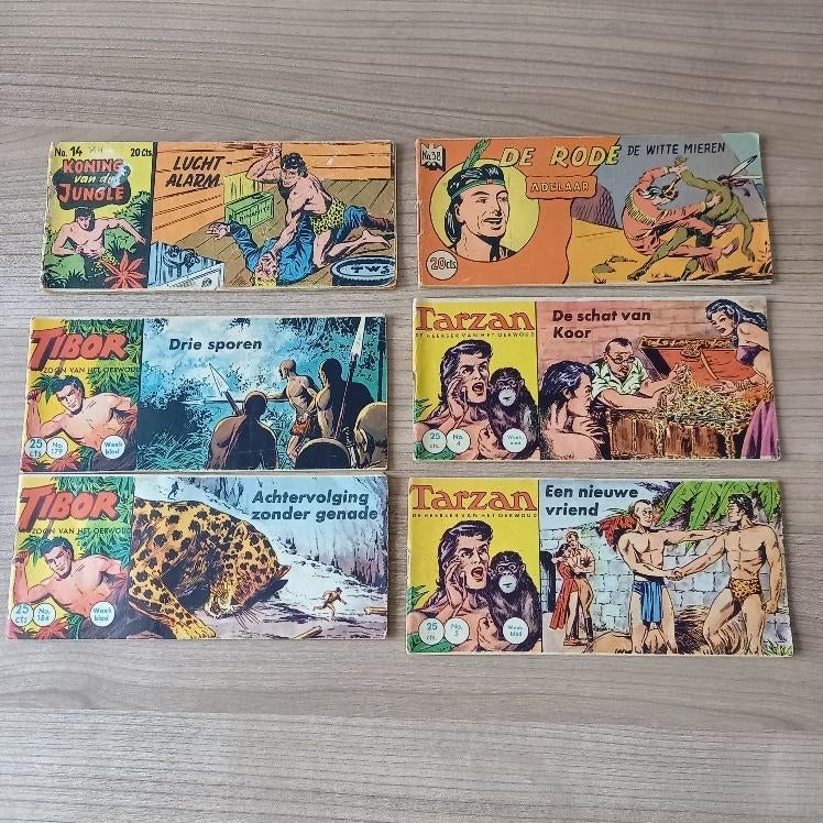Oude kleine comics/strips begin jaren 50 (30x divers), Meerdere comics, Ophalen of Verzenden, Gelezen, Europa