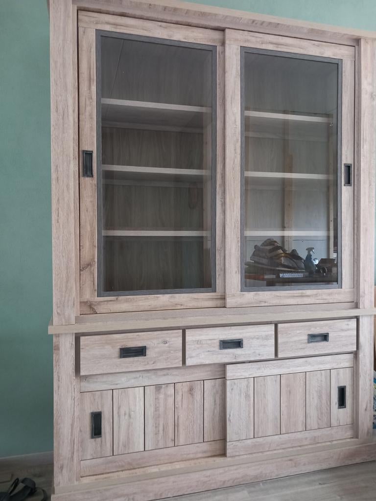 Buffetkast licht eikenkleur, Ophalen, Gebruikt, 100 tot 150 cm, 200 cm of meer