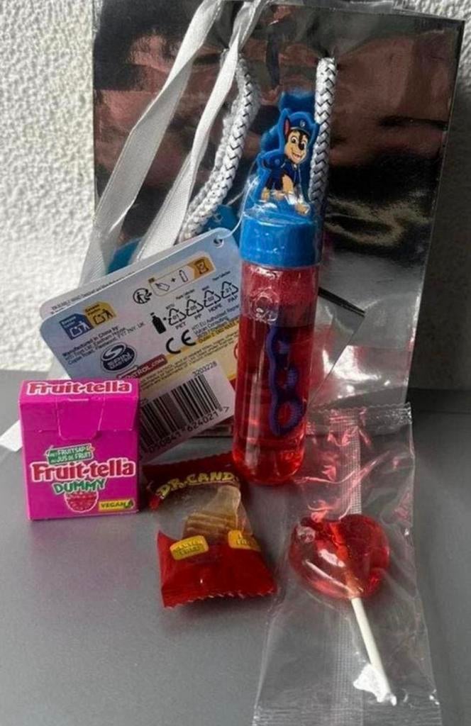 Kleine snoep pakketje met mini bellenblaas van paw patrol, Ophalen, Nieuw, Overige typen, Verjaardag