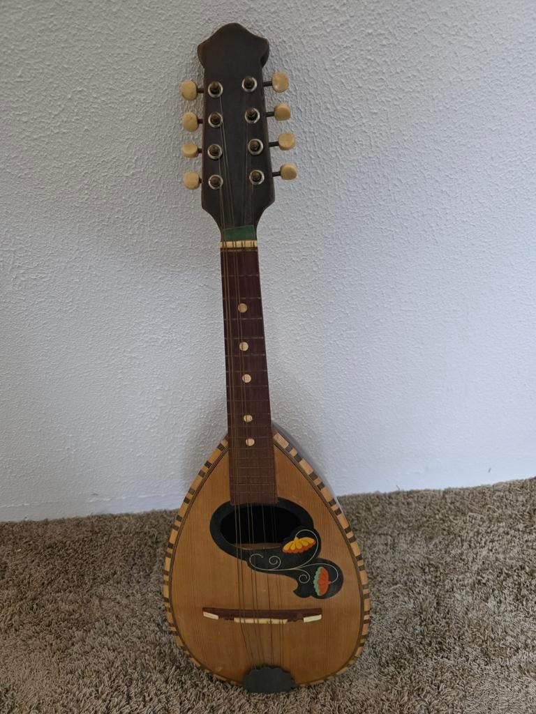 Vintage Cavalli Mandolinebanjo - Uniek Muziekinstrument, Muziek en Instrumenten, Snaarinstrumenten | Banjo's, Ophalen of Verzenden