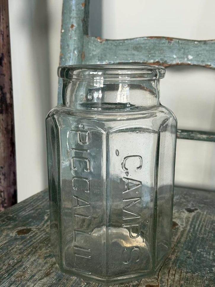 Glazen pot nr.1, Antiek en Kunst, Antiek | Keukenbenodigdheden, Ophalen of Verzenden