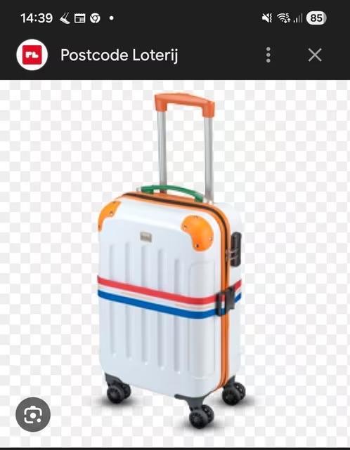 Postcode Loterij koffer, Ophalen, 40 tot 60 cm, 20 tot 30 cm, Wit