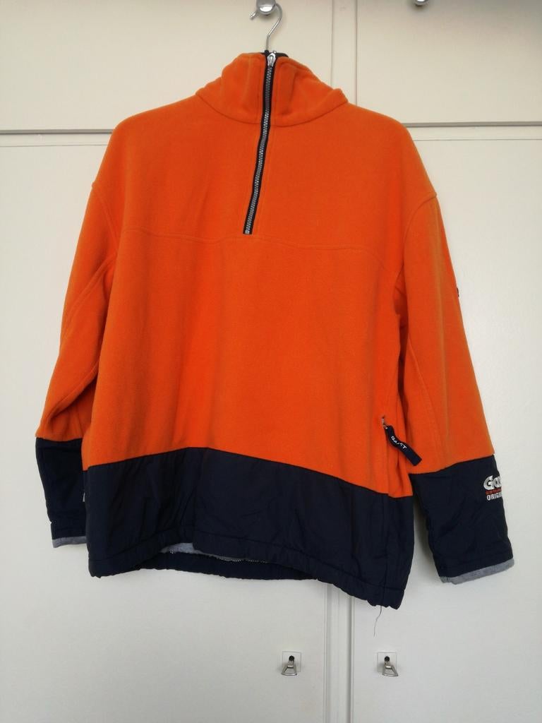 GAASTRA Oranje/Donkerblauwe Fleece Trui maat M met Rits, Kleding | Dames, Truien en Vesten, Gaastra, Ophalen of Verzenden, Zo goed als nieuw