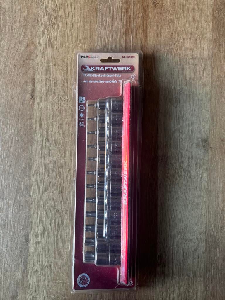 Kraftwerk torx bitdoppen set (nieuw), Ophalen of Verzenden, Nieuw