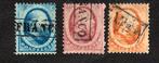 492 nvph 4-6 Willem 3 1864 gebruikt zie scans., Postzegels en Munten, Postzegels | Nederland, Ophalen of Verzenden, T/m 1940, Gestempeld