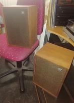 vintage Wharfedale speakers; Denton 2, met mooi geluid, Gebruikt, Minder dan 60 watt, Front, Rear of Stereo speakers, Ophalen