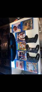 PlayStation 4 slim, Ophalen of Verzenden, Zo goed als nieuw, Met 2 controllers, Slim