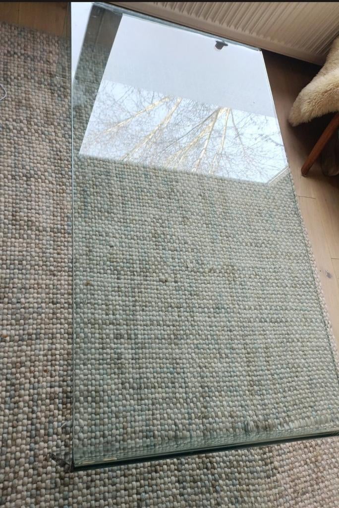 Fiam Ponte salontafel *perfecte staat*, Ophalen, Minder dan 80 cm, Glasplaat