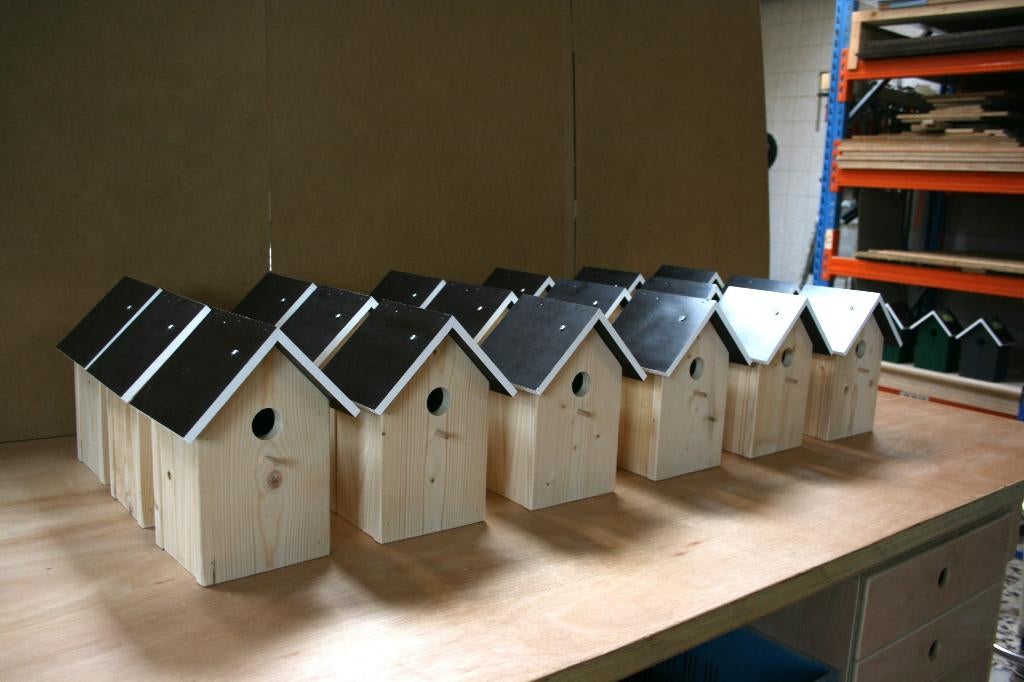 Vogelhuisjes - nestkastjes onbehandeld om zelf te schilderen, Ophalen of Verzenden, Nieuw