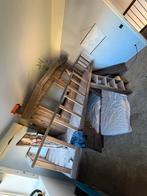 Boomhutbed / hutbed met glijbaan – massief hout, Ophalen, Zo goed als nieuw, Hoogslaper