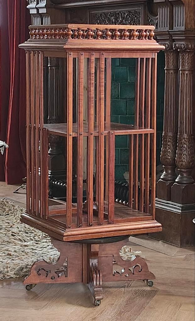 Antieke Boekenmolen - Draaibare Boekenkast, 100 cm hoog, Ophalen