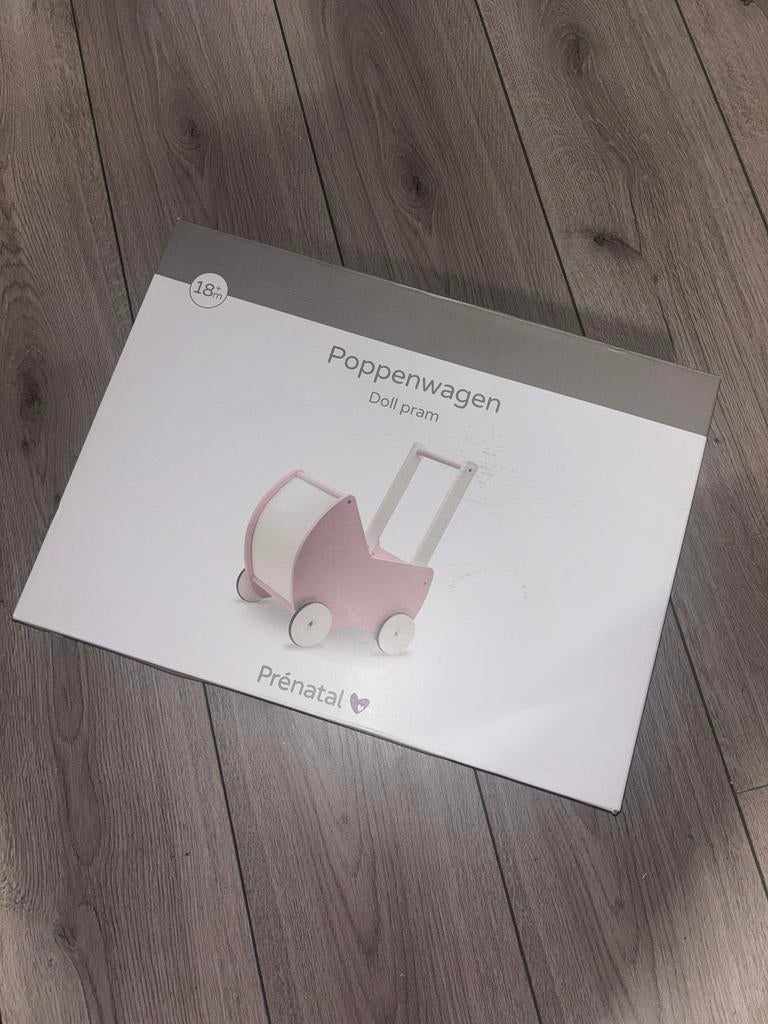 Poppenwagen nieuw, Kinderen en Baby's, Speelgoed | Houten speelgoed, Ophalen of Verzenden, Zo goed als nieuw, Duw- of Trekspeelgoed