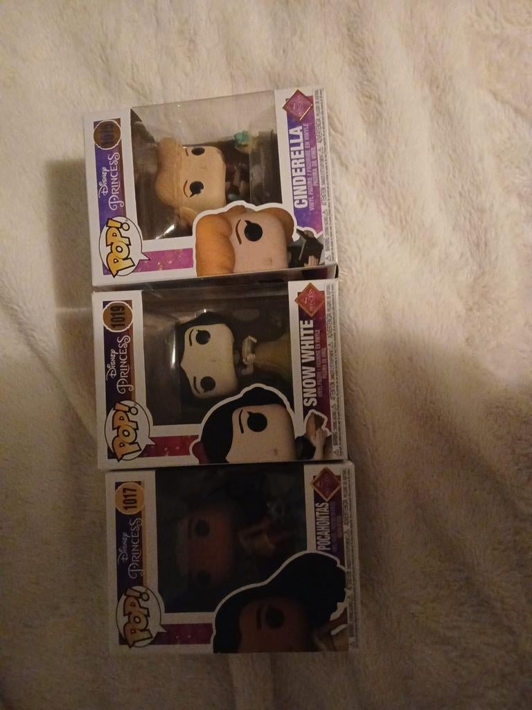 Funko pop disney prinsessen  3 stuks, Ophalen of Verzenden, Nieuw