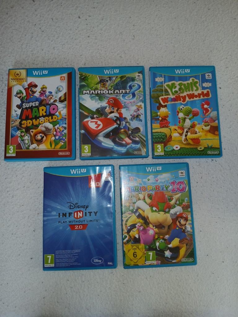Wii U Games: Super Mario, Mario Kart, Yoshi, Disney Infinity, Spelcomputers en Games, Ophalen of Verzenden