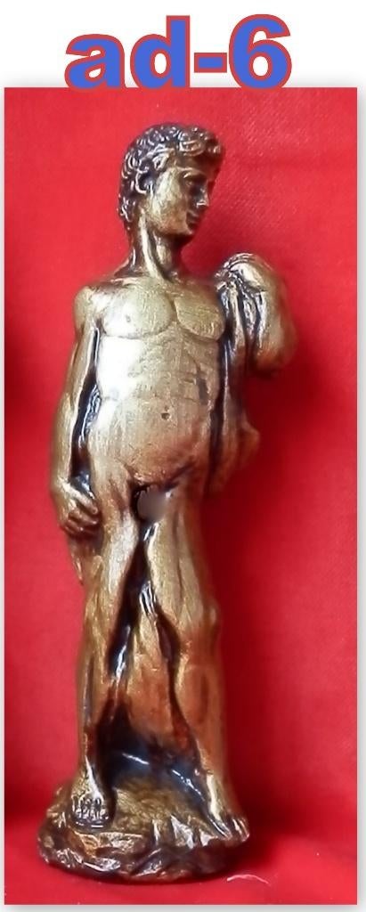 ad-6 Beeldje ( Gips ) van Adonis hoogte 15 cm, Ophalen of Verzenden, Zo goed als nieuw