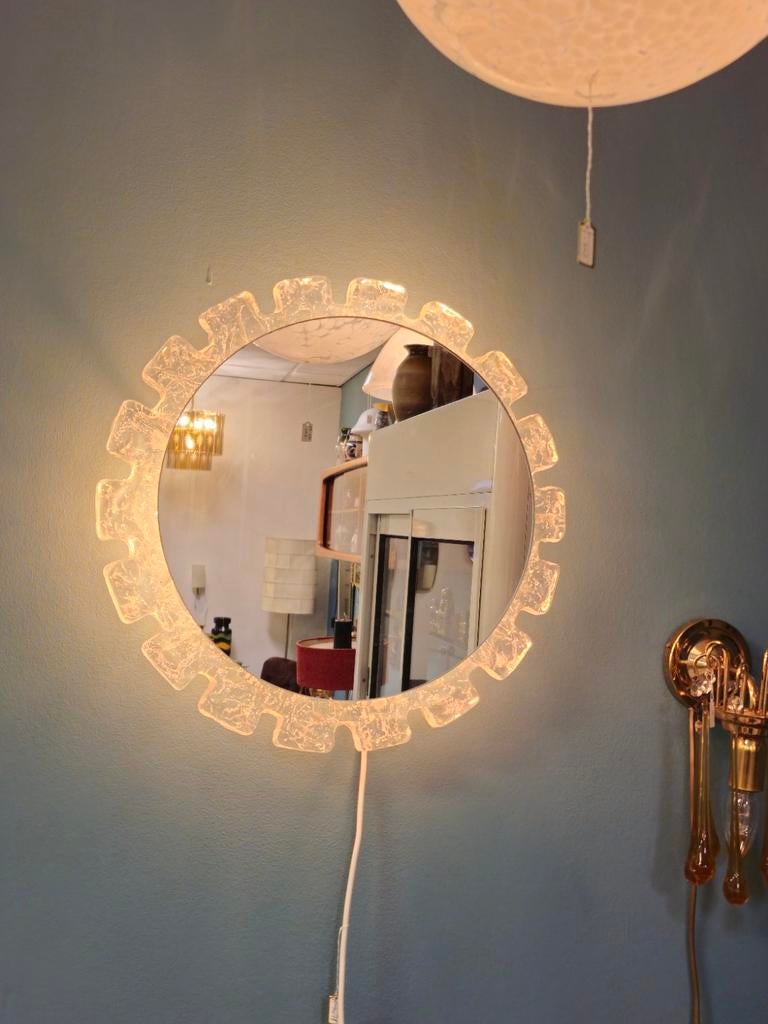 Vintage Hillebrand Spiegel Verlichting Wandlamp, Ophalen of Verzenden, Minder dan 50 cm