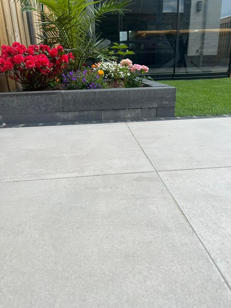 keramische buitentegels 60x60x2cm OCS Cemento Light Naturel, Tuin en Terras, Ophalen, Nieuw, Keramiek, Terrastegels