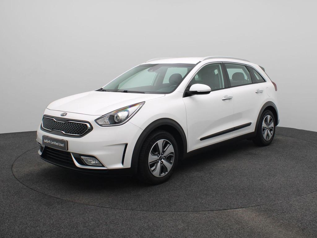 Kia Niro 1.6 GDi Hybrid DynamicLine | Trekhaak | Climate Con, 12 maanden, Gebruikt, Euro 6, Leder en Stof