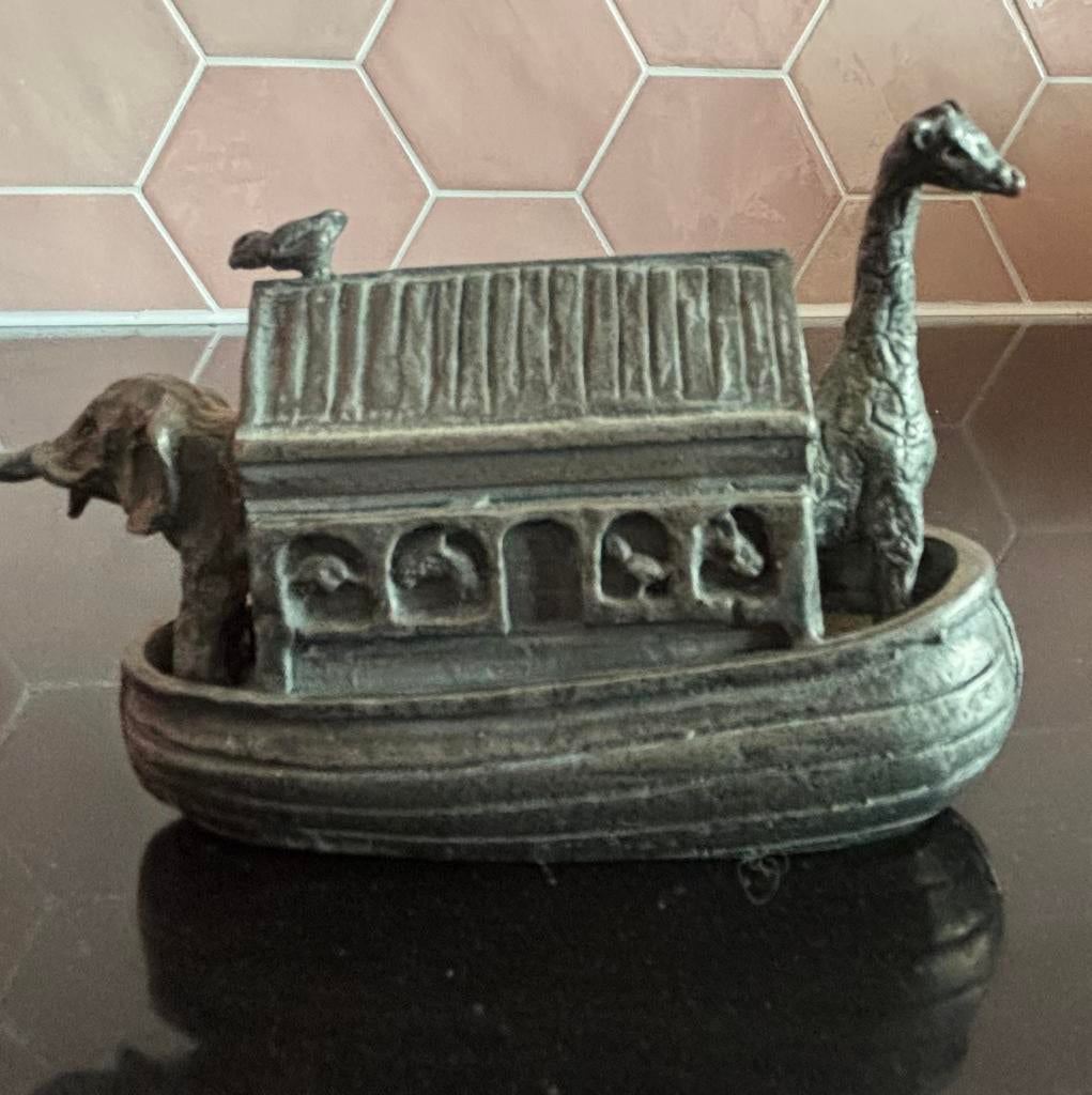 Ark van Noach - 95% tin - NL- WWF/WNF, 1987, Antiek en Kunst, Ophalen of Verzenden