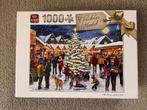 Kerst puzzel 1000 stukjes, Ophalen of Verzenden, 500 t/m 1500 stukjes, Gebruikt, Legpuzzel