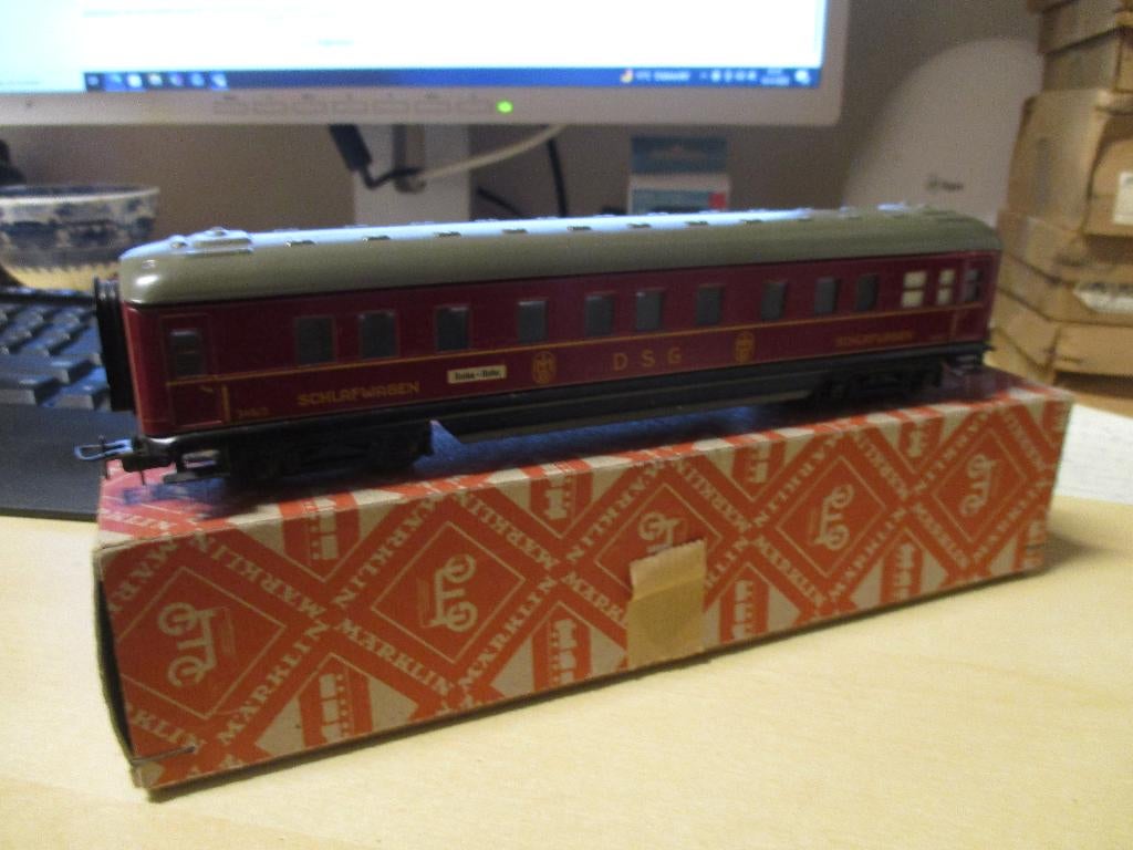 Marklin personenrijtuig 346/3 nette staat in doosje, NVT, Wisselstroom, Gebruikt, Wagon